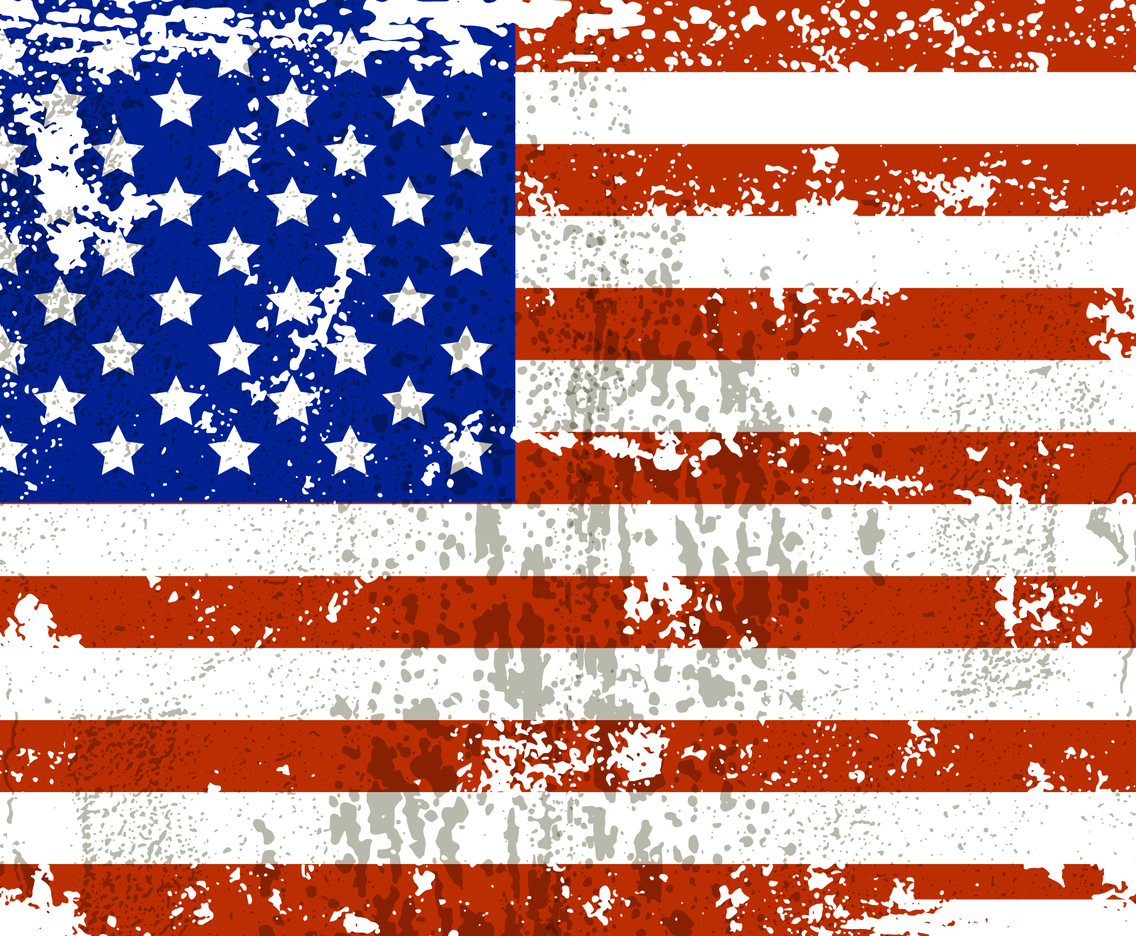 Distressed American Flag Background