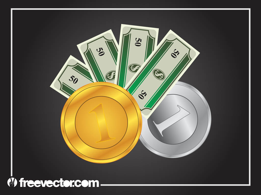 Bills And Coins Graphics