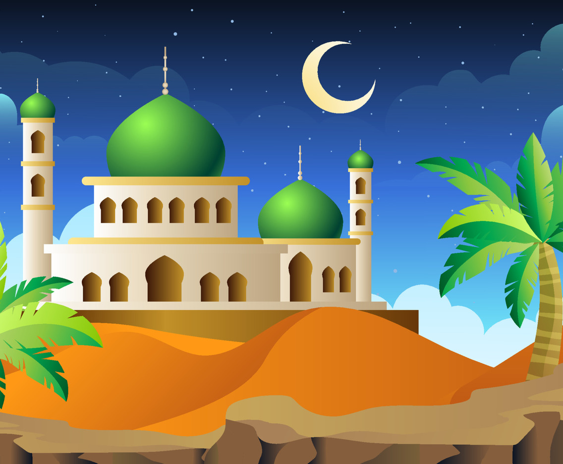 Desert and Mosque Concept