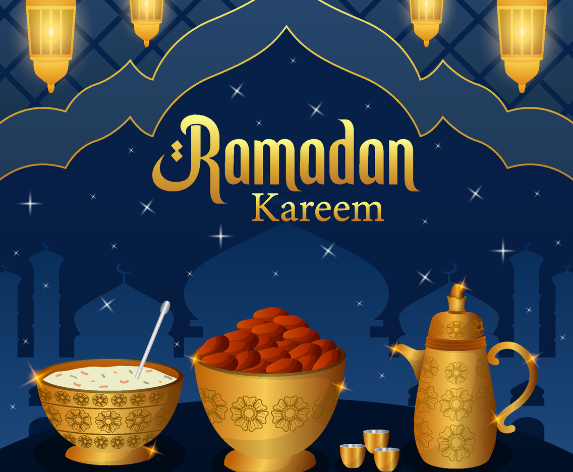 Background of Iftar Food