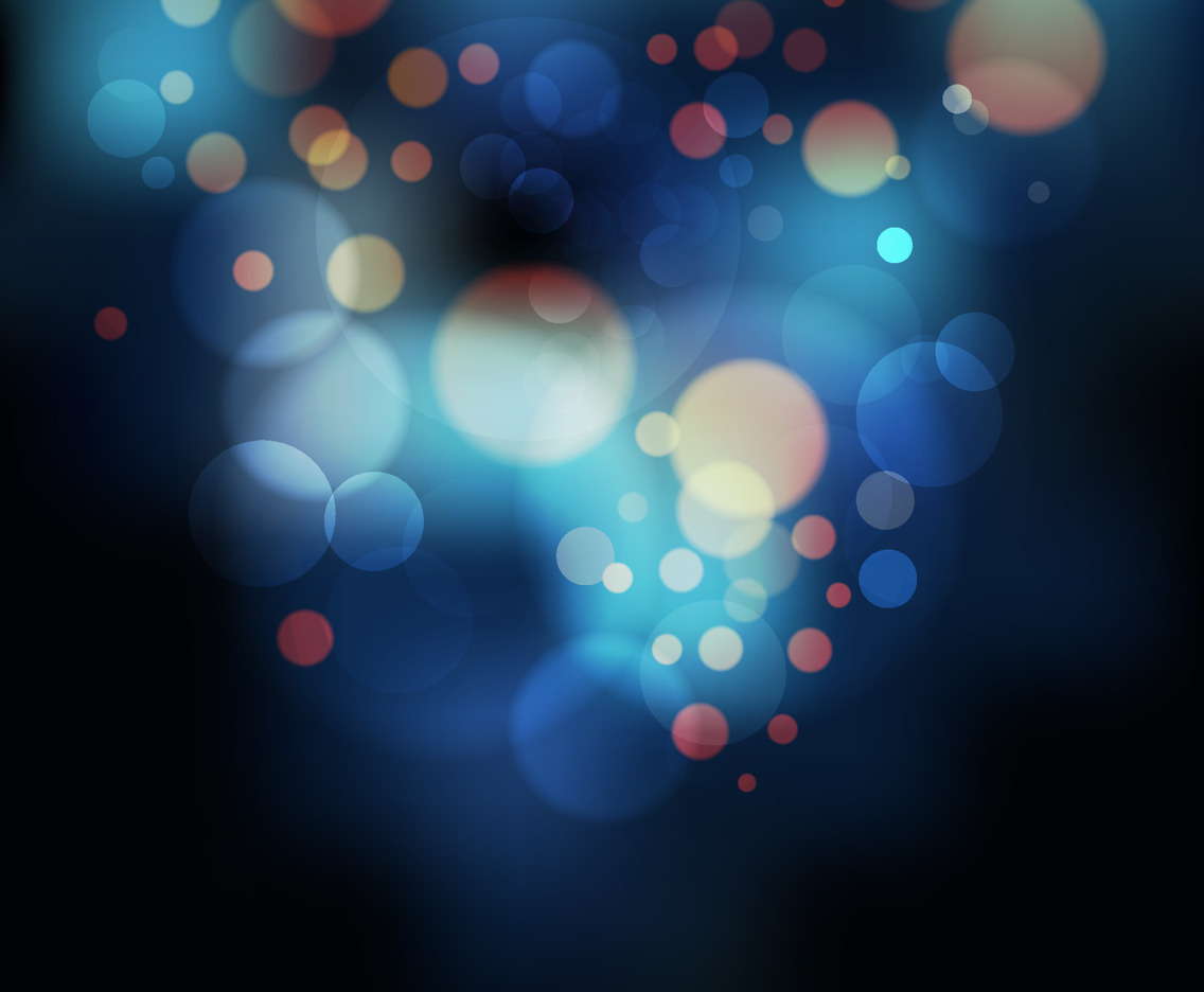 Blue and Orange Blurred Bokeh Backgroun