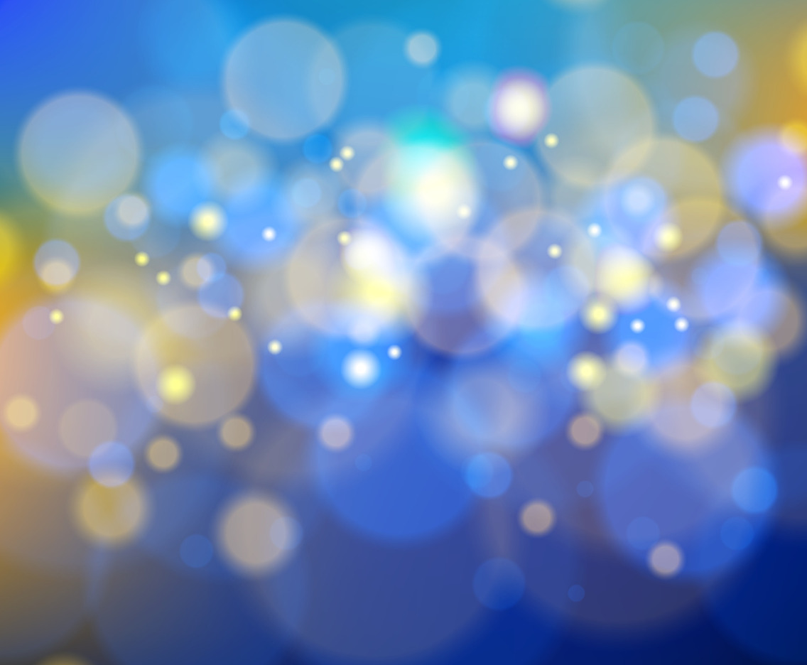 Elegant Blue and Gold Bokeh Background Concept