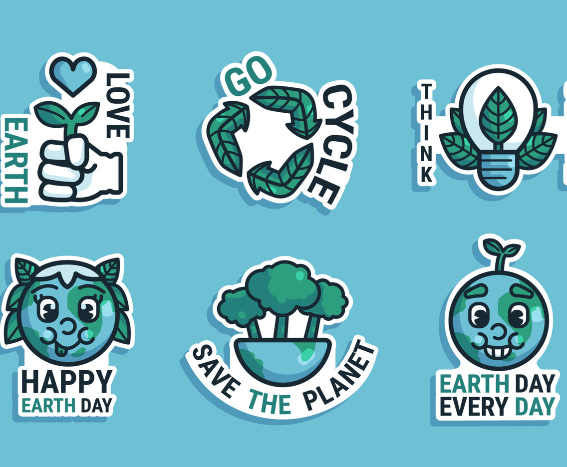 Earth Day Sticker Collection