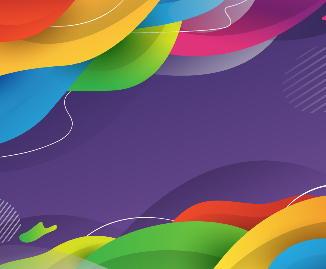 Colorful Abstract Wavy Overlaping Background