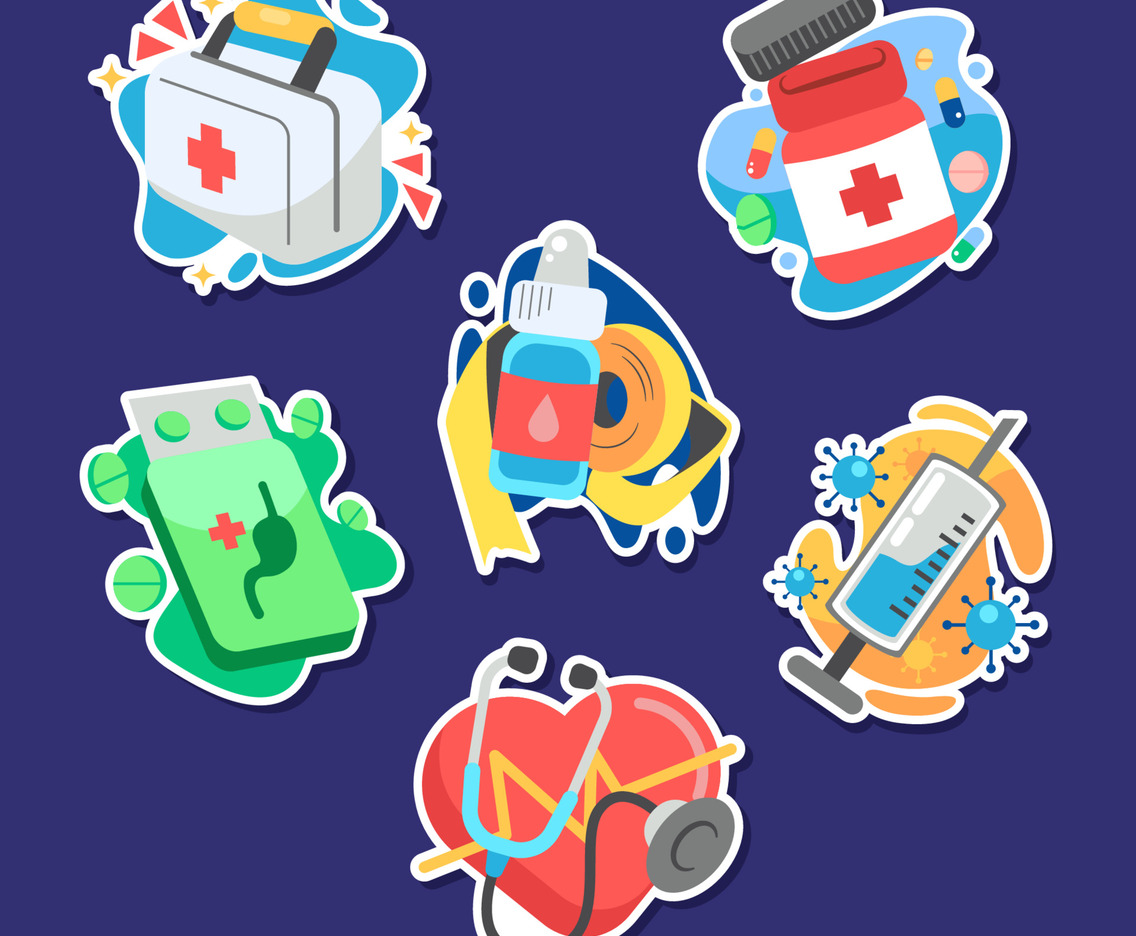 Apothecaries Healtcare Sticker Set