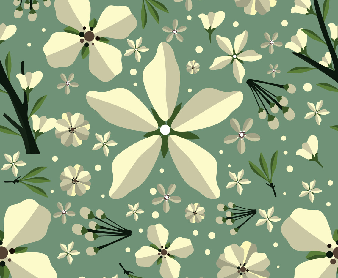 Cherry Blossom Cartoon Concept