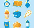 Ramadhan Element Stickers Set Design