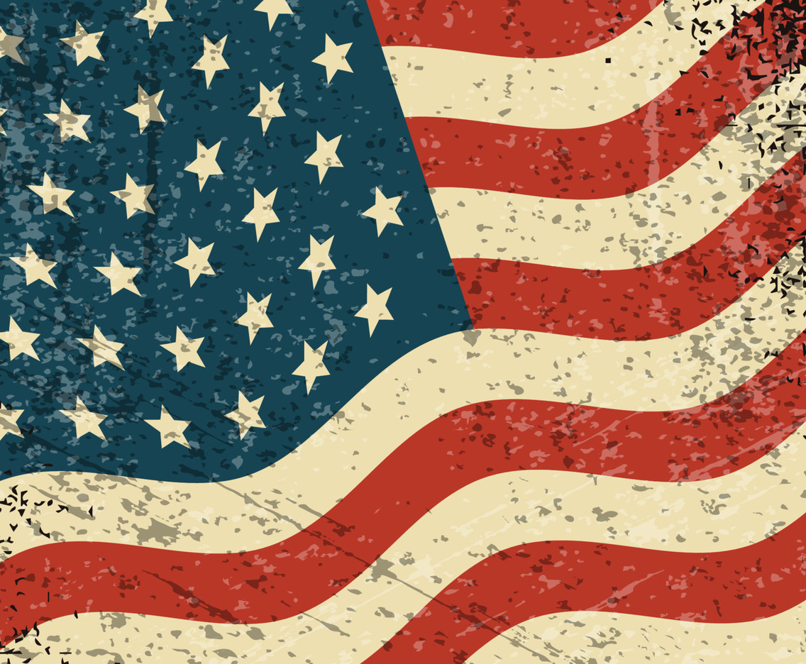 Elegant Distressed American Flag Concept