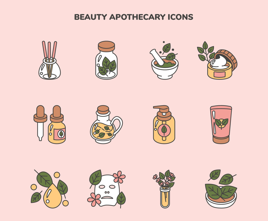 Modern Apothecary Beauty Icons