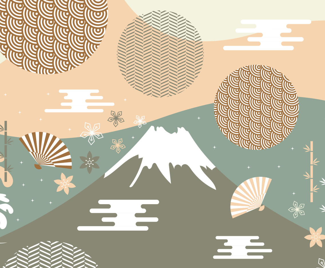 Japanese Culture Pattern Concept Background