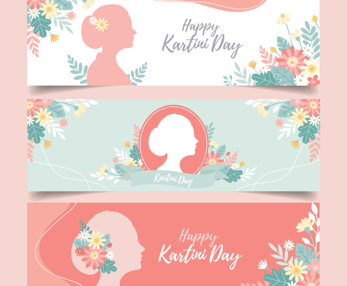 Happy Kartini Day Banner Template