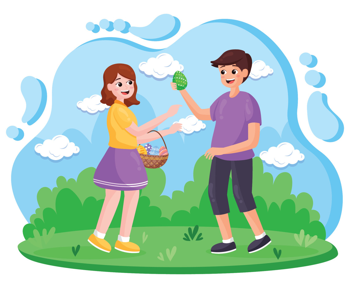 Easter Egg Hunt with Partner