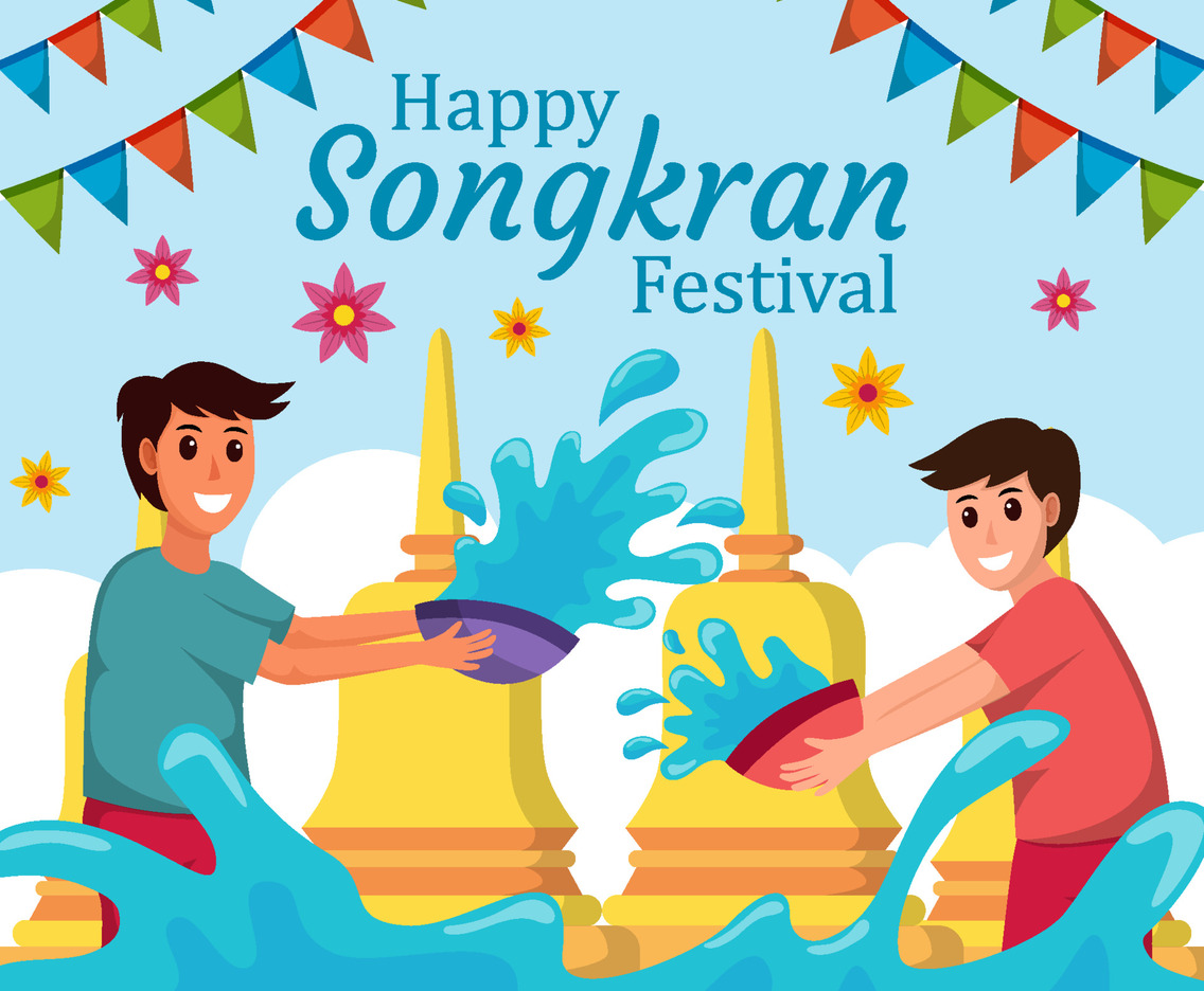 Festivity Songkran Concept