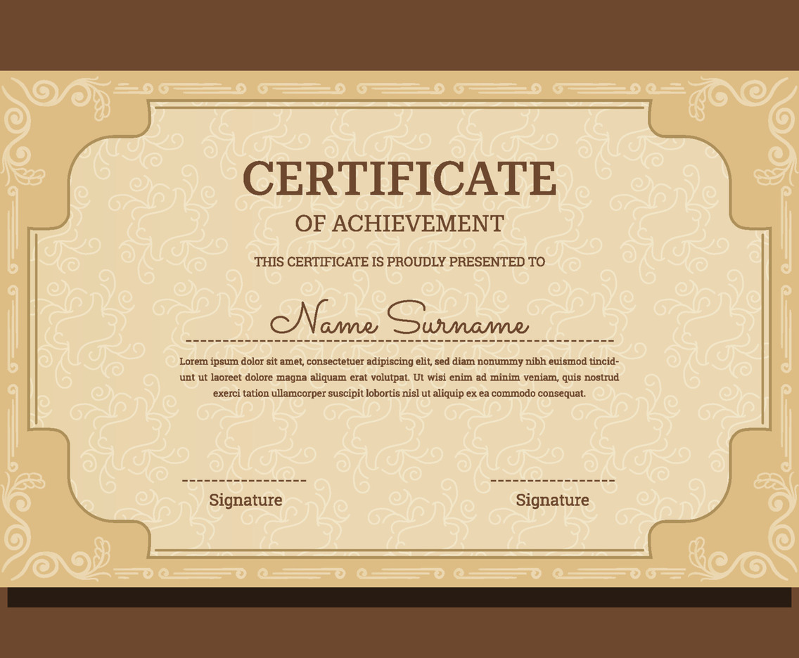 Certificate of Achievement Template