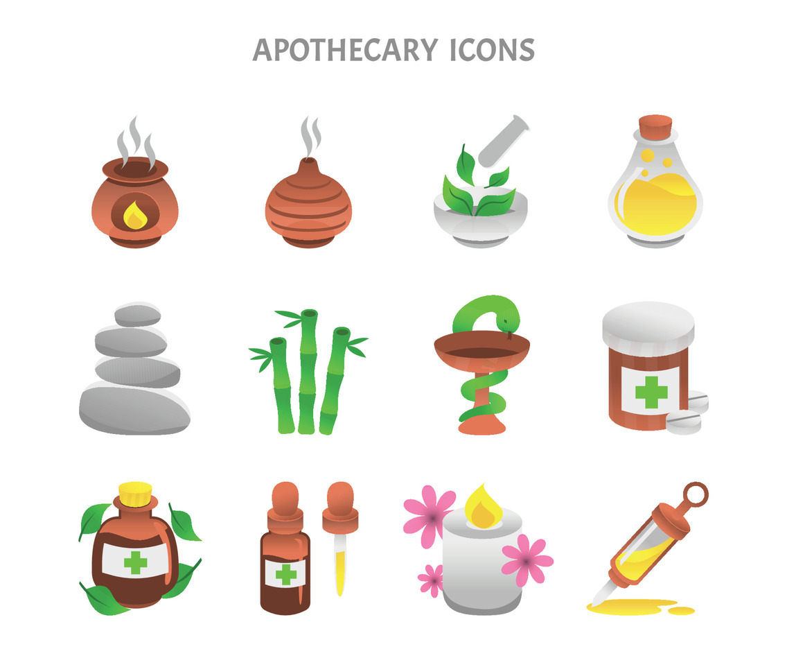 Modern Apothecary Healthcare Icons