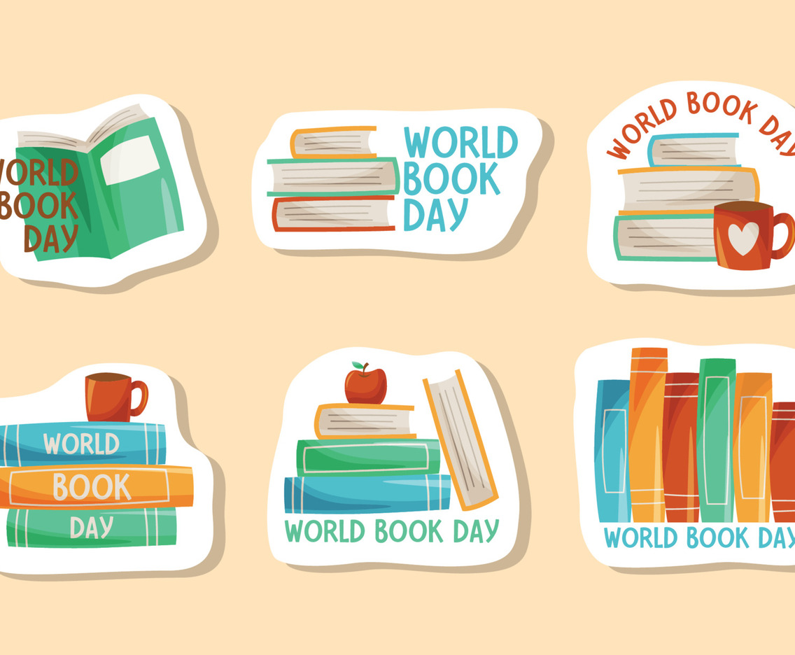 World Book Day Doodle Sticker Collection