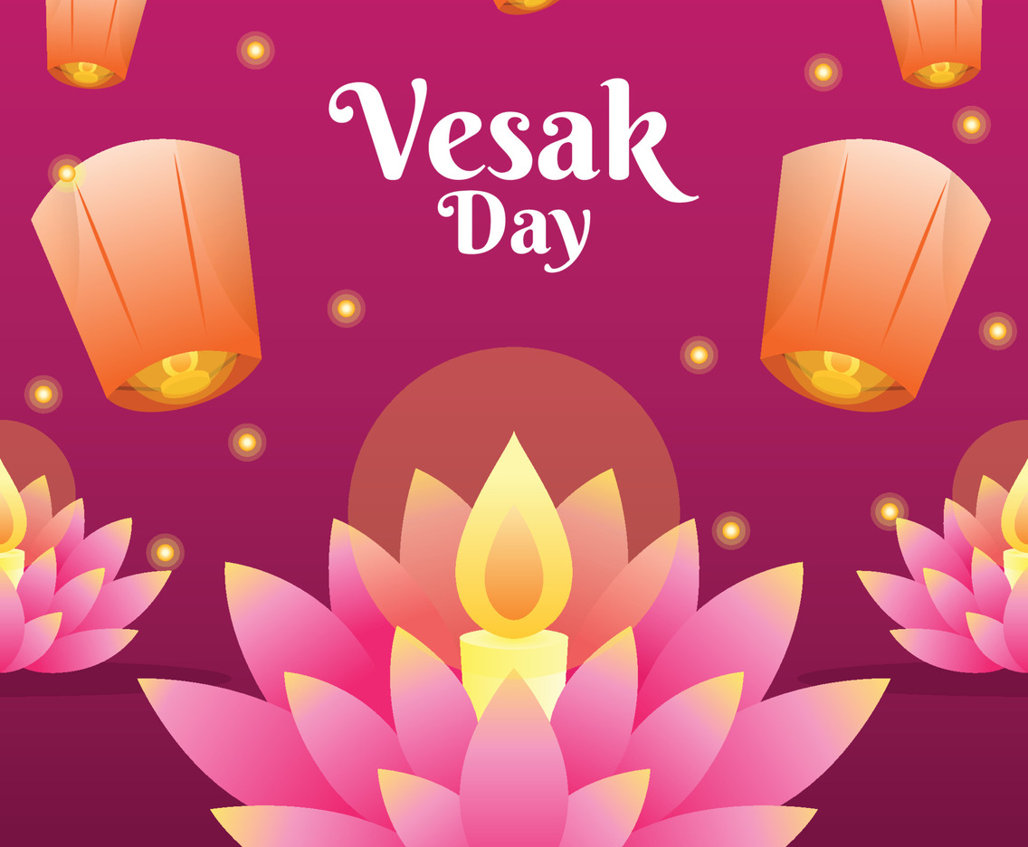 Vesak Festivity Background Design