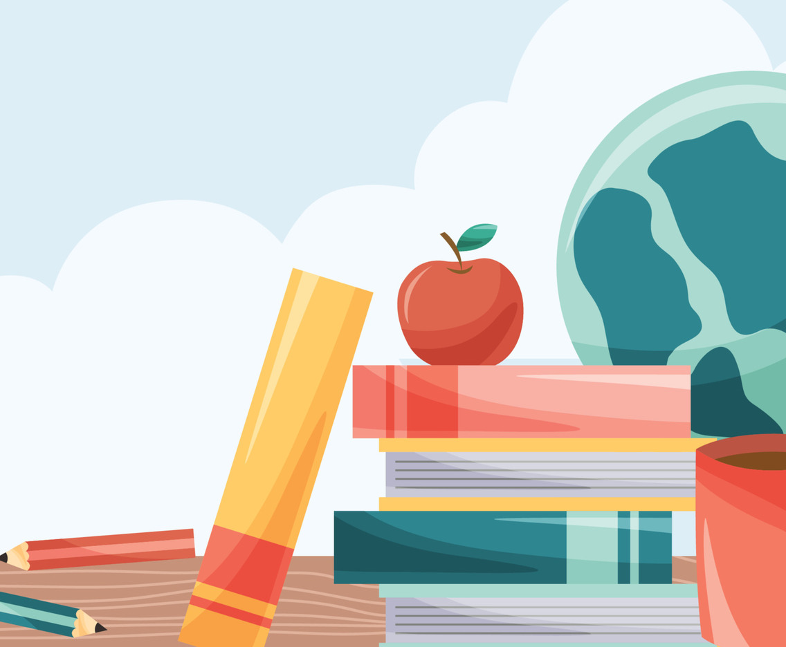 World Book Day Doodle Element Background