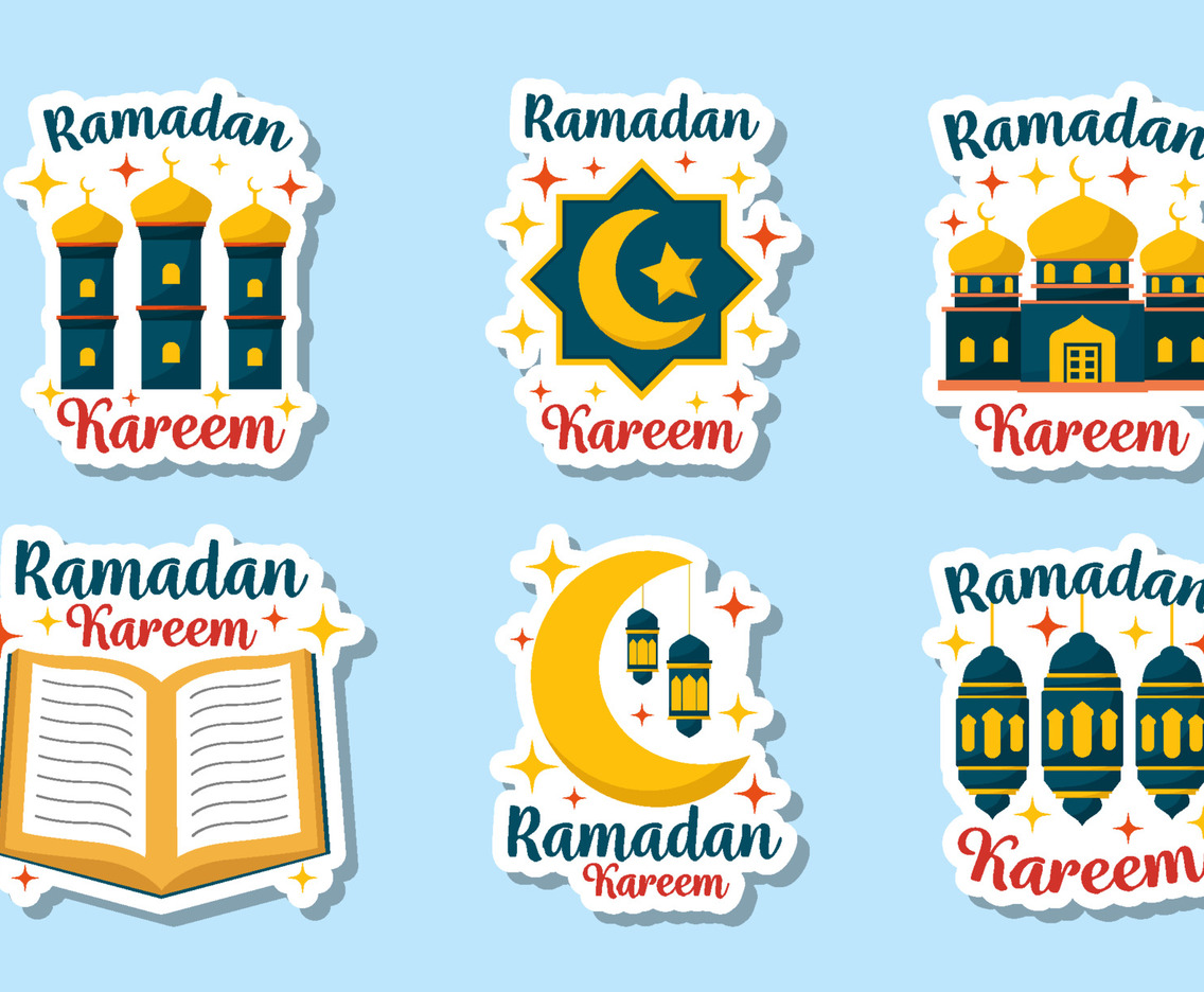 Ramadan Month Flat Sticker