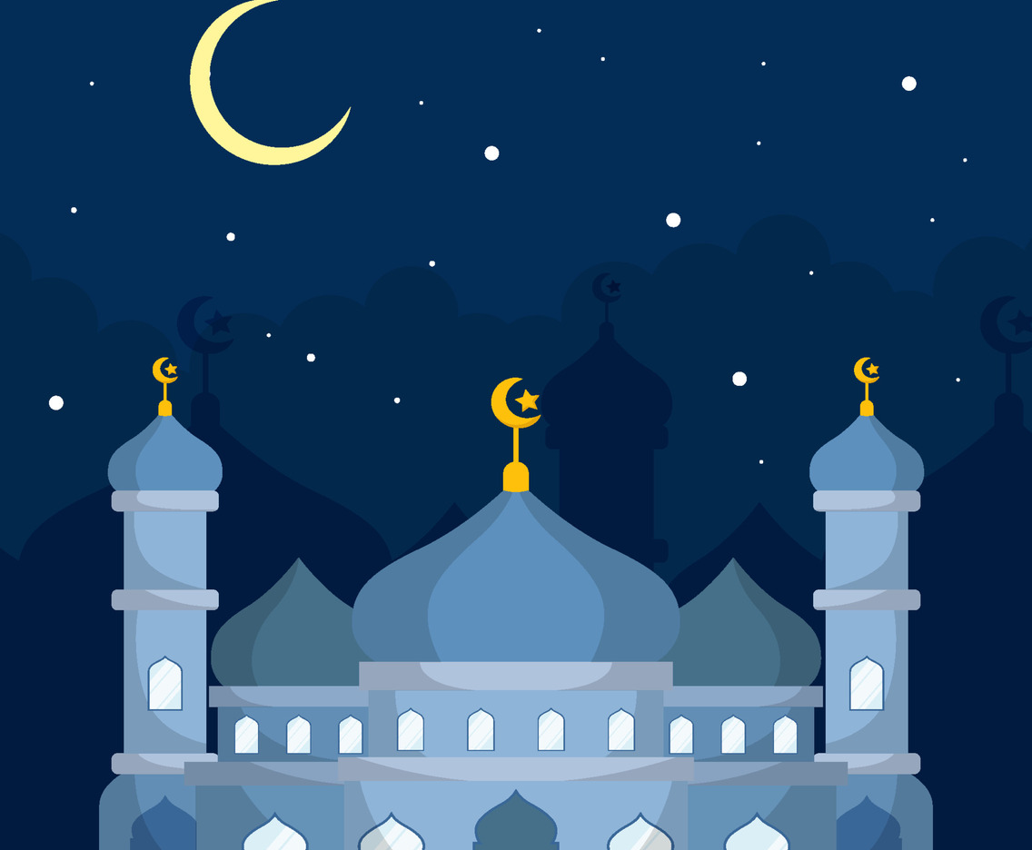 Ramadan Month Flat Background