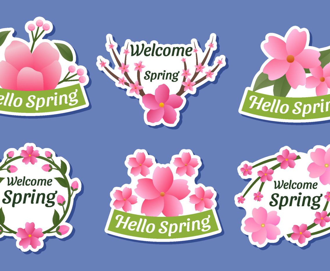 Cherry Blossom Sticker Set