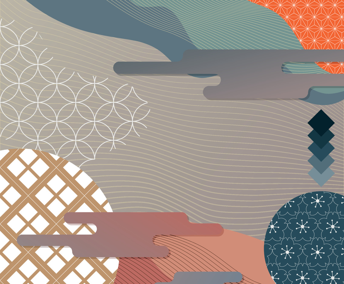 Japanese Style Elements Background