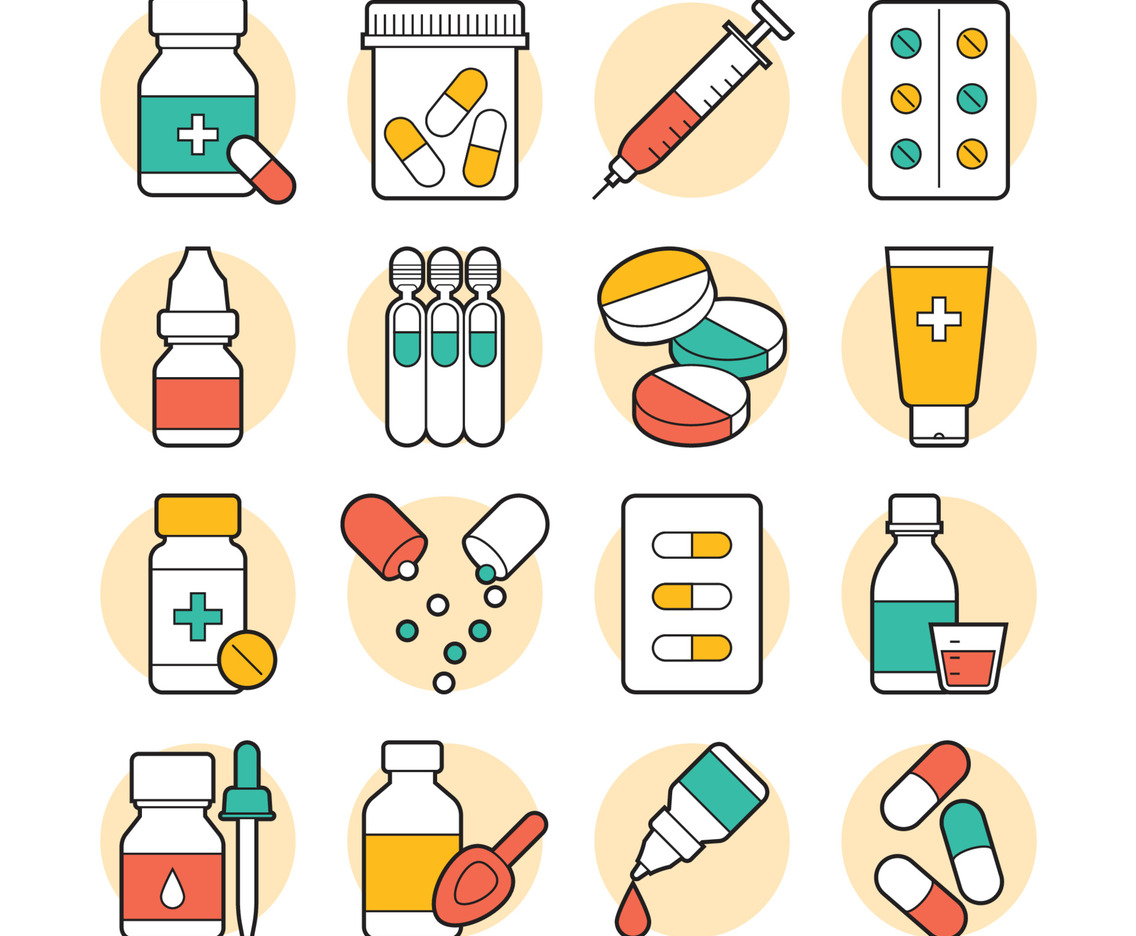 Flat Medicine Icons
