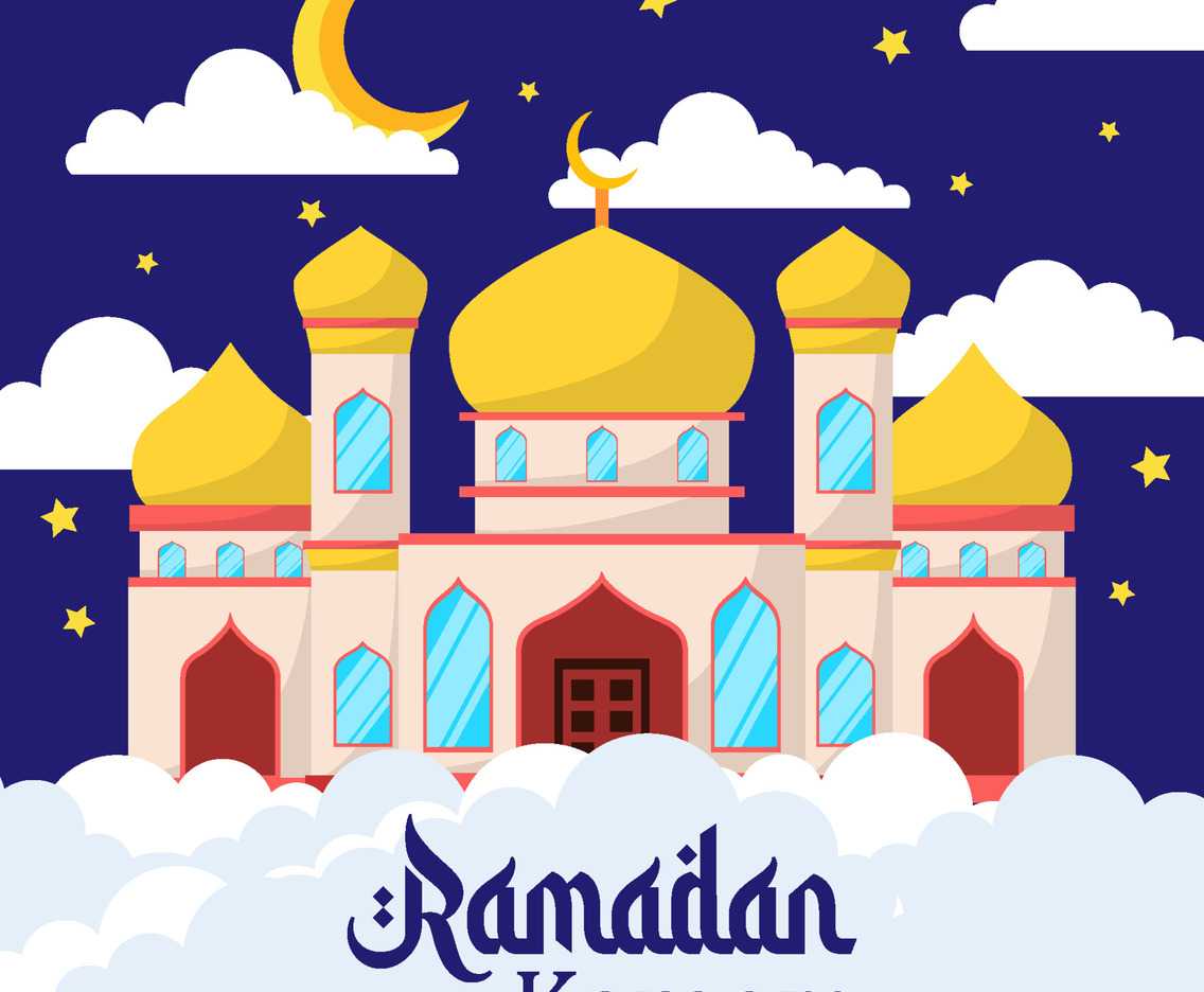 Ramadan Month Flat Concept