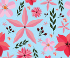 Cherry Blossom Cartoon Seamless Pattern Concept