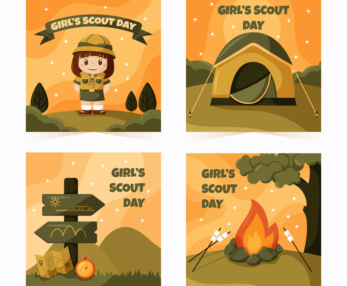 Girl Scout Day Social Media Post
