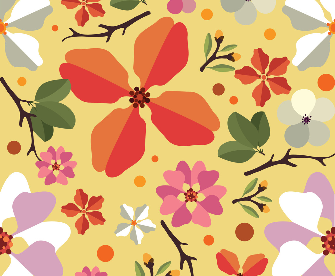 Cherry Blossom Seamless Pattern Concept