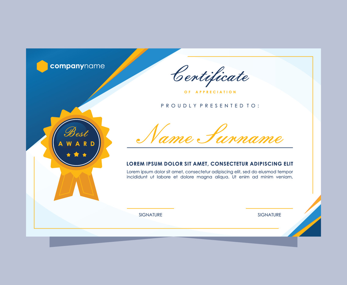Certificates of Achievements for Seminar University Templates