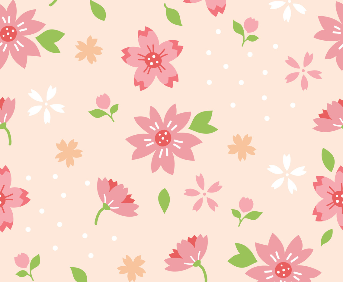 Pink Sakura Seamless Pattern