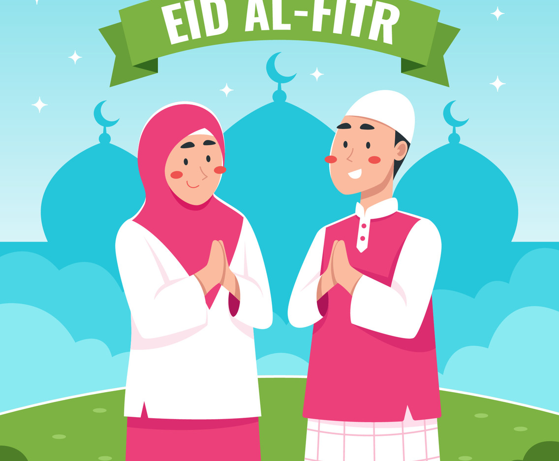 Eid Al Fitr Celebration after Fasting Month Ramadan