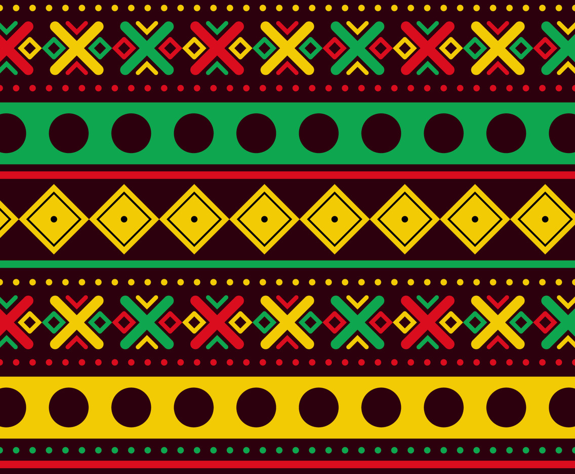 Black History Month Pattern Background