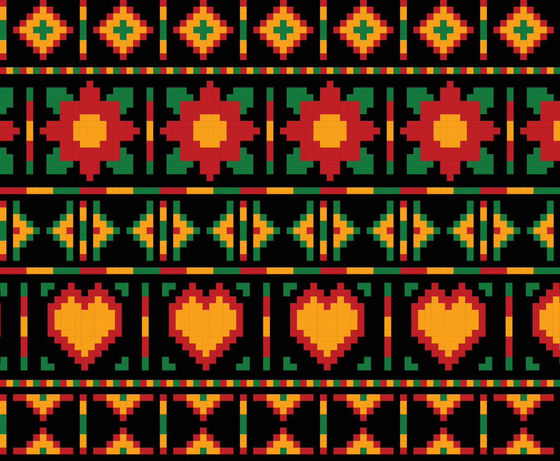 Pan African Color Seamless Pattern