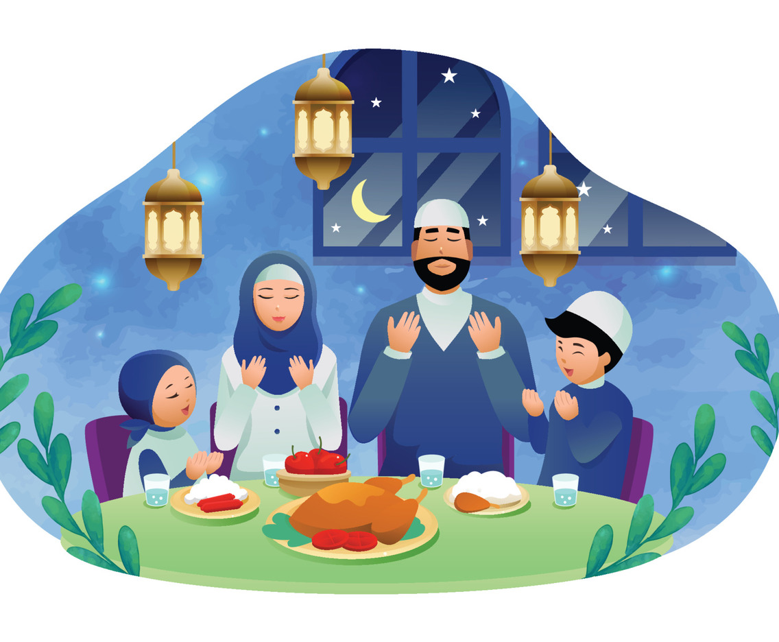 Iftar Activity Together with Family in Ramadan