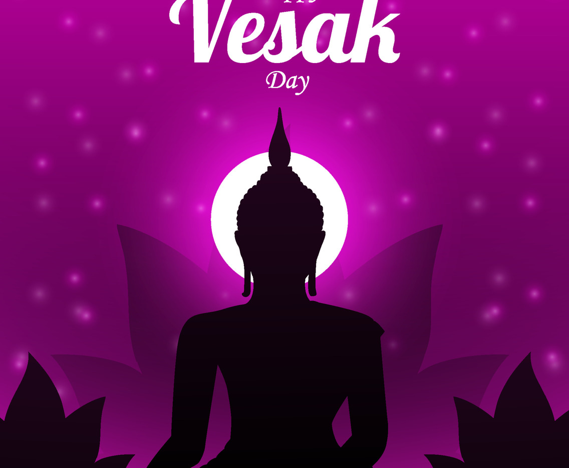 Happy Vesak Day Concept