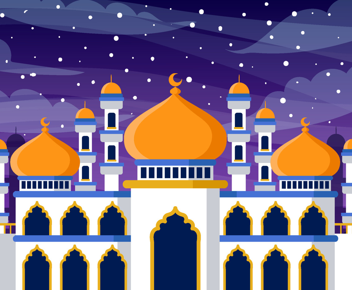 Ramadan Month Flat Concept