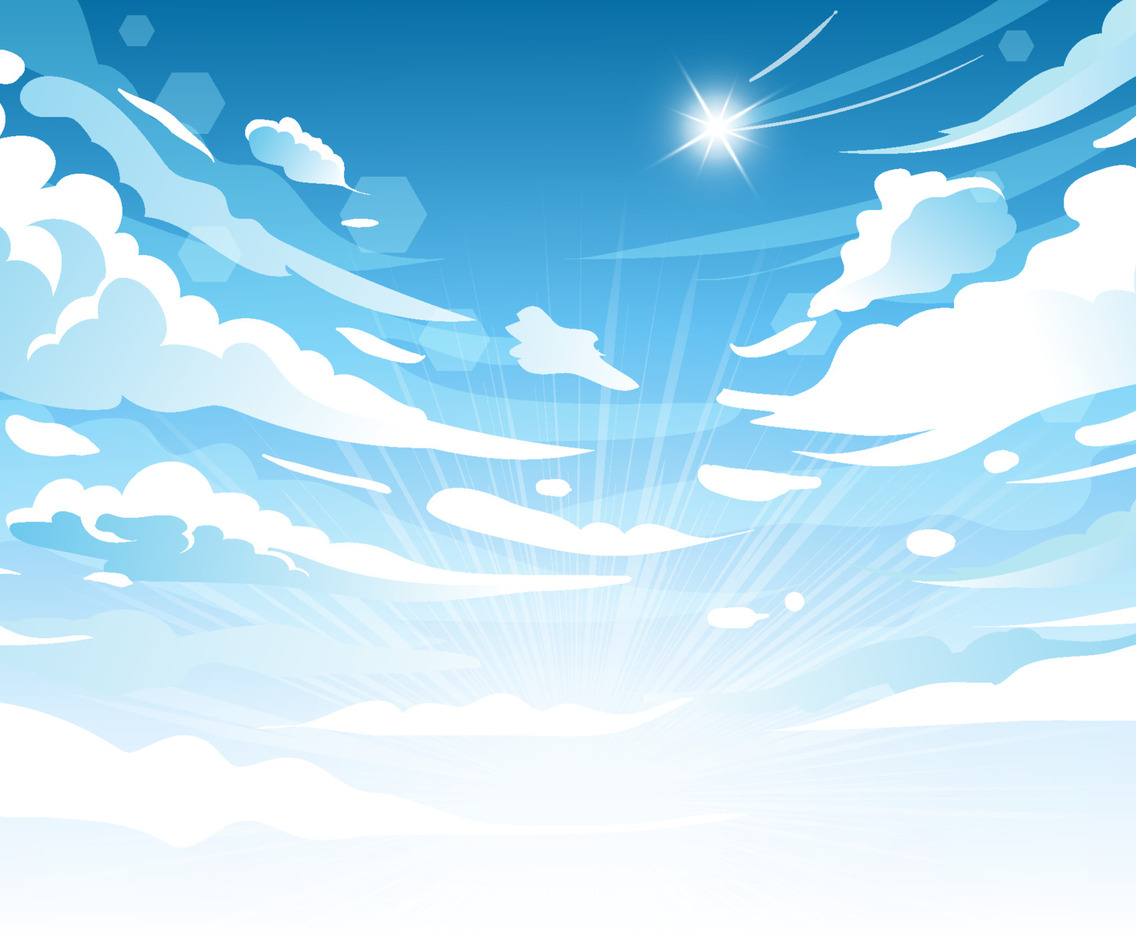 Beautiful Blue Sky Background