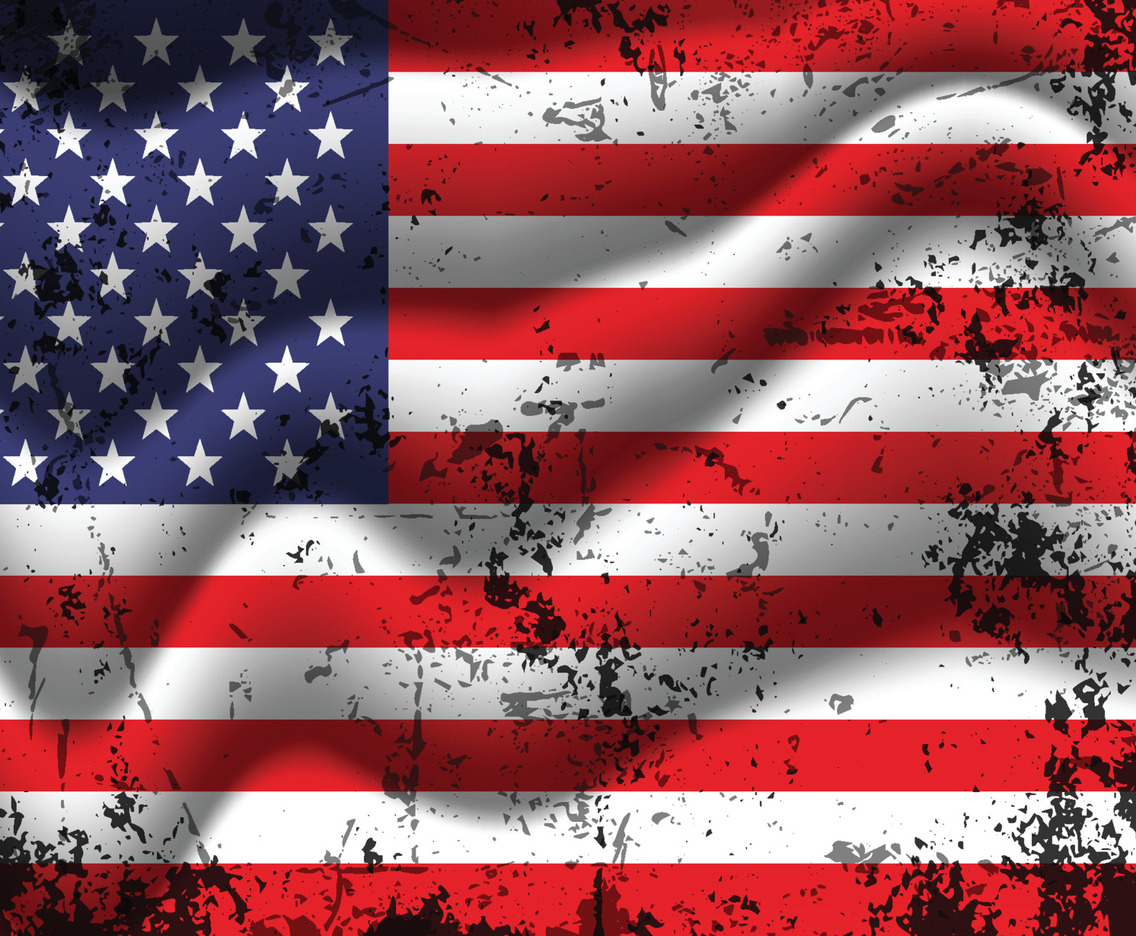 Distressed American Flag Background
