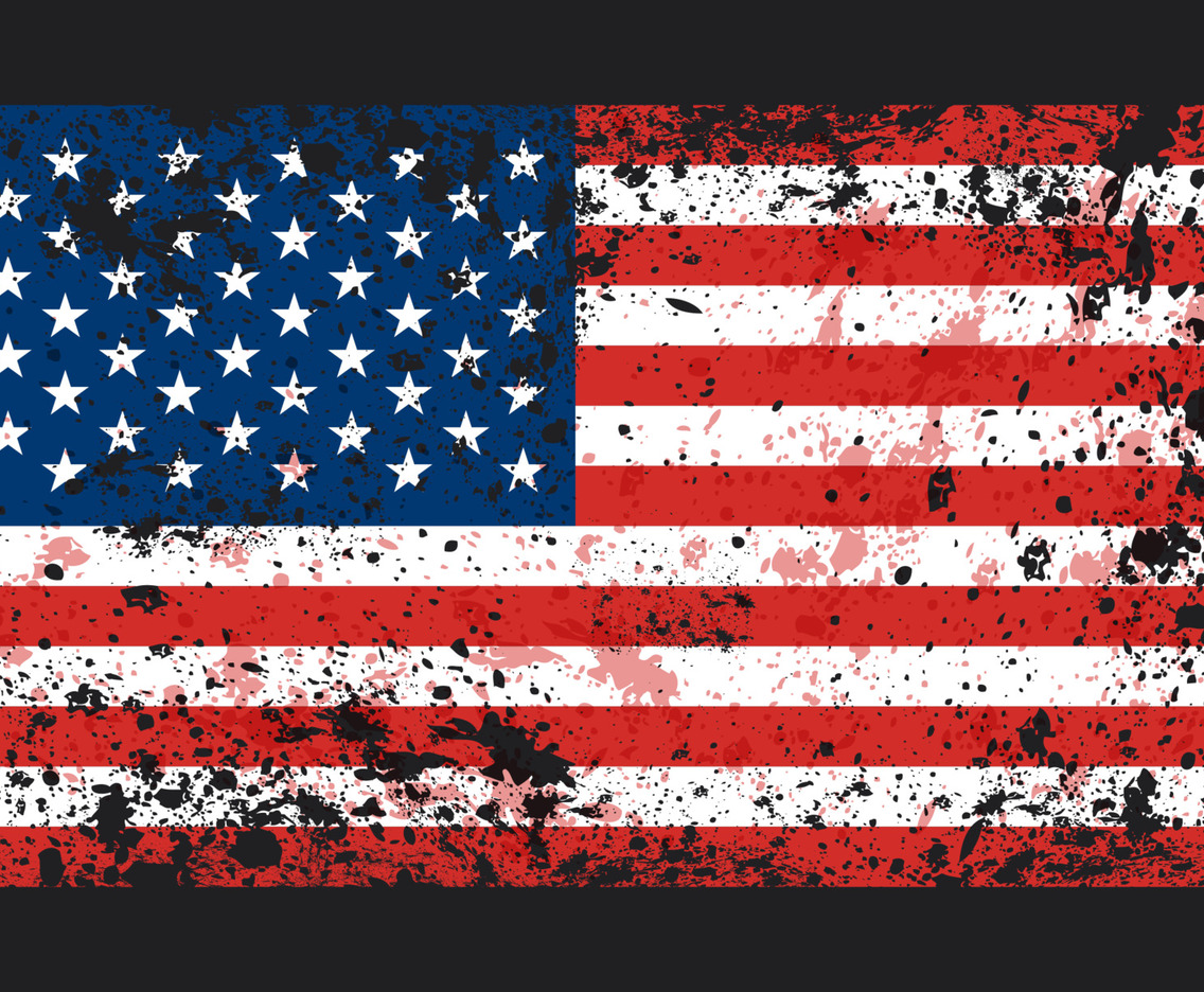 Distressed United States of America Flag Background