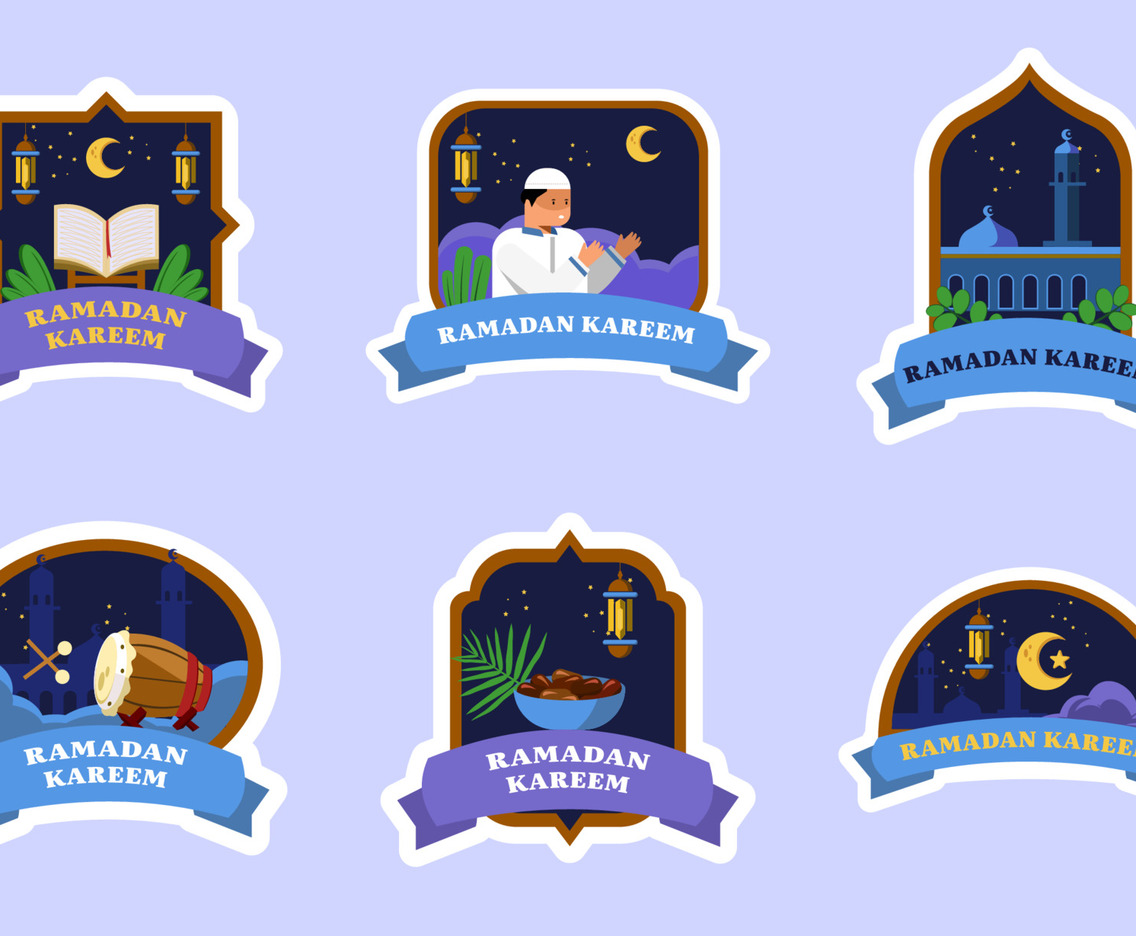 Fasting Month Label Collection