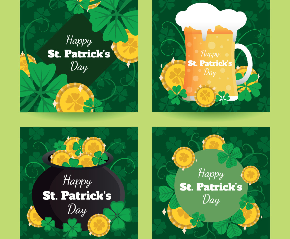 Happy St. Patrick's Day Social Media Template Set
