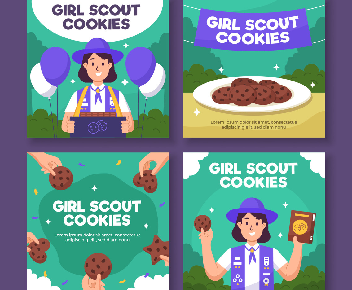 Girl Scout Cookies Social Media Template