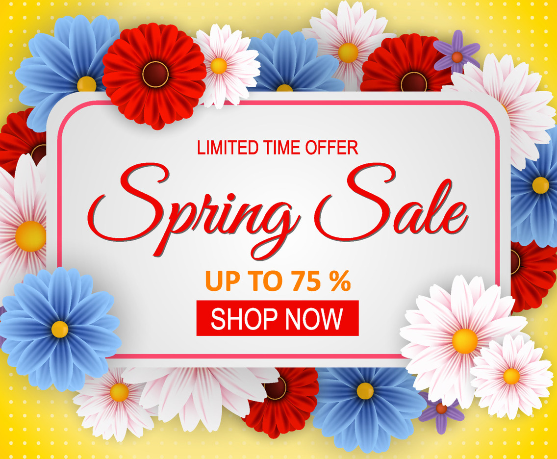 Spring Sale Marketing Background