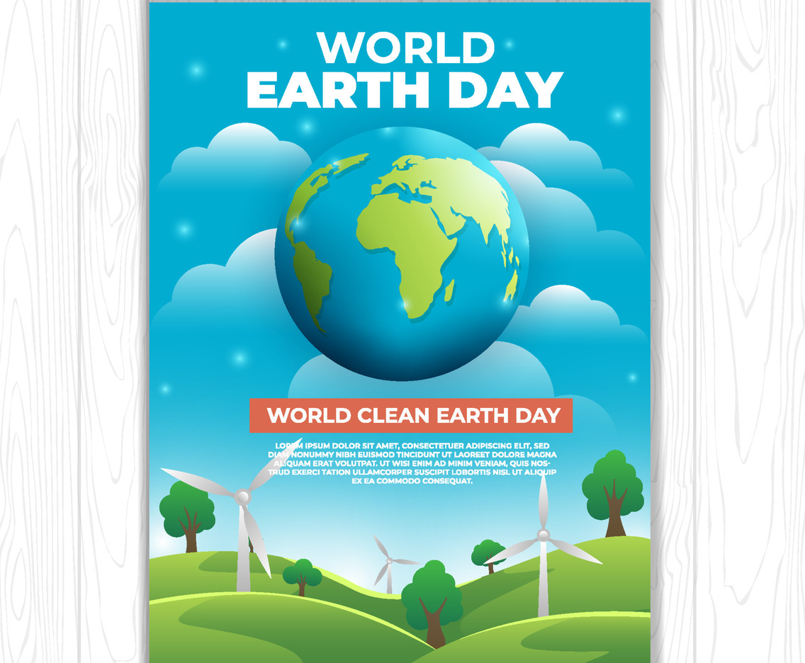 Poster Template of World Earth Day