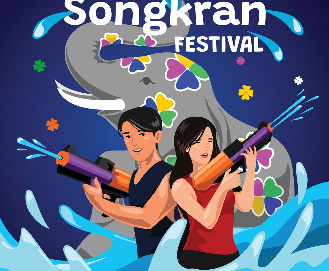 Couples At Songkran Festival