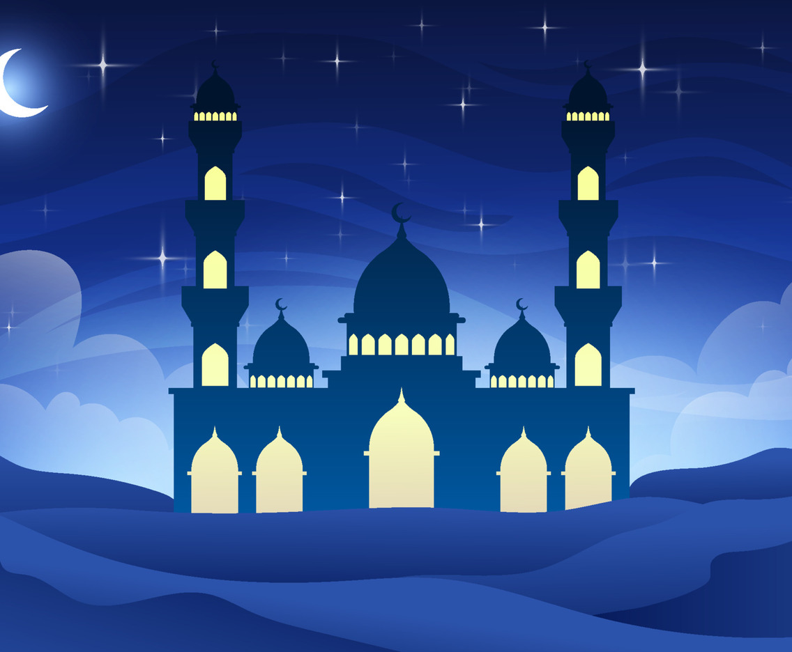 Desert and Mosque Background