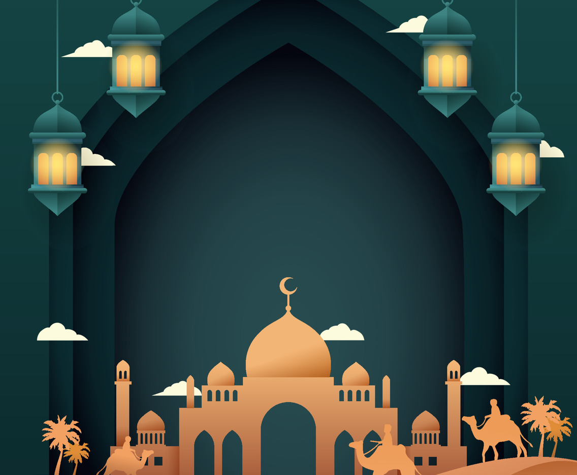 Desert and Mosque Background